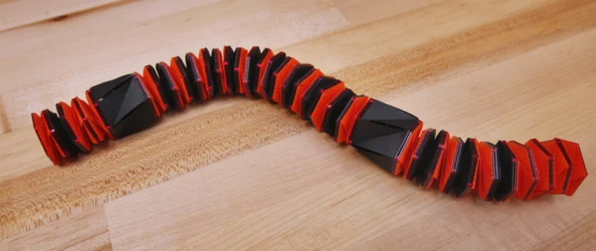 Engineers create a caterpillar robot