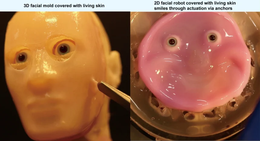 Japanese scientists create living robot skin