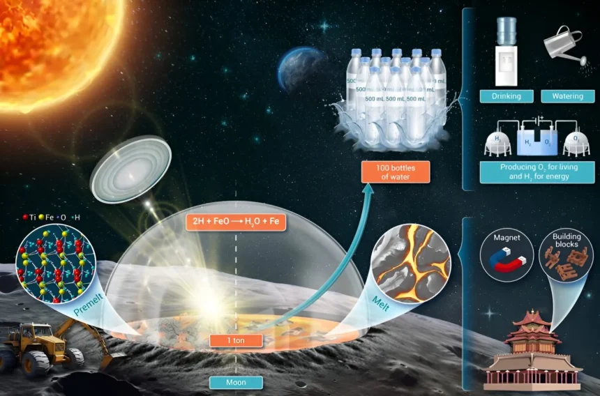 New strategy for producing water on the Moon