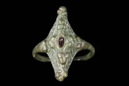 Ancient ring found in the ruins of a Pictish fort