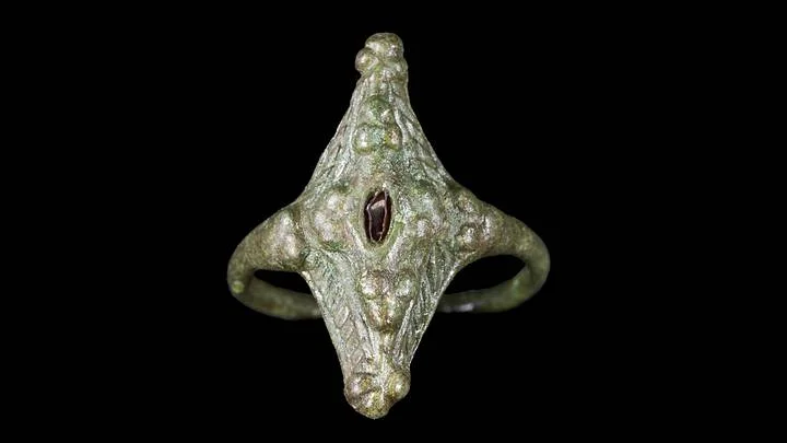 Ancient ring found in the ruins of a Pictish fort