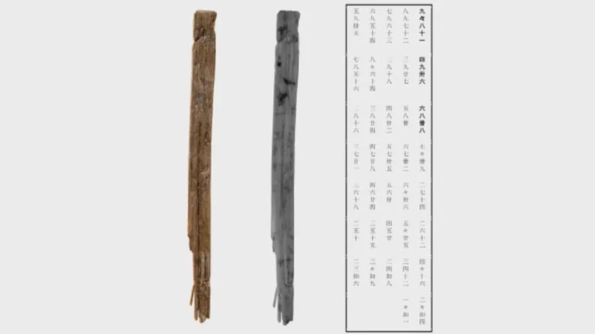 Japan's oldest multiplication table is discovered.