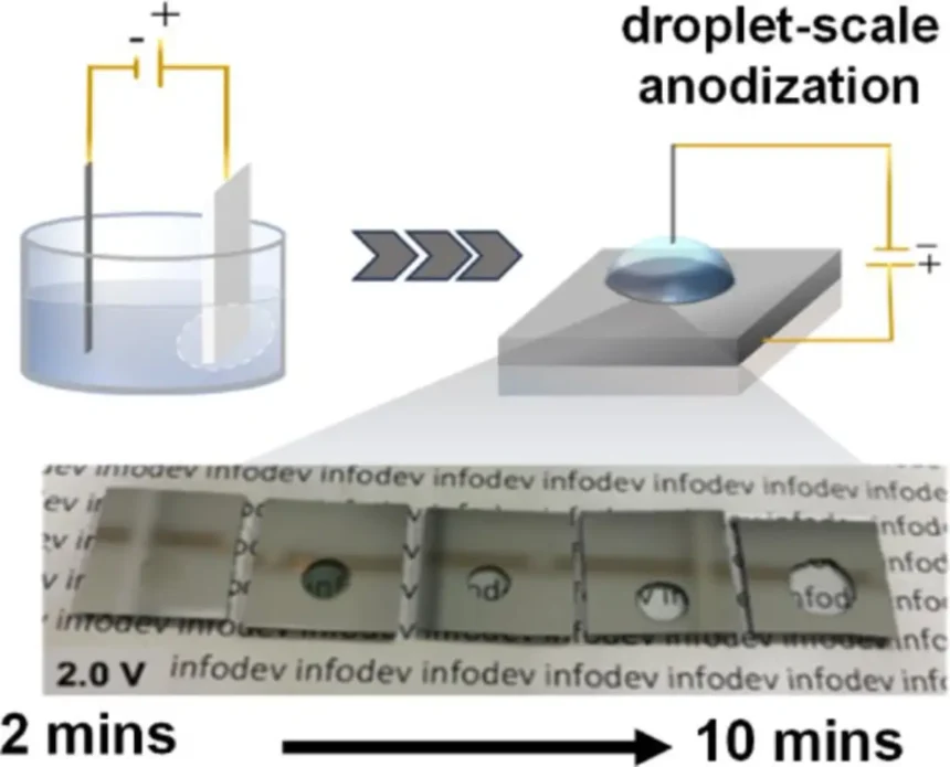 Scientists make aluminum transparent using acid droplets