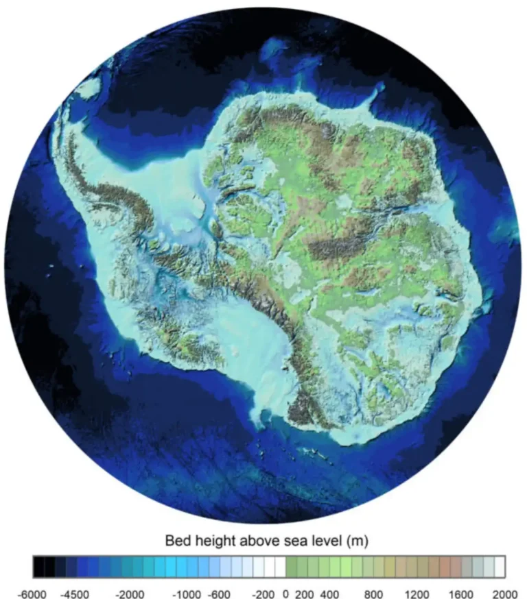 New map of landscape beneath Antarctica unveiled