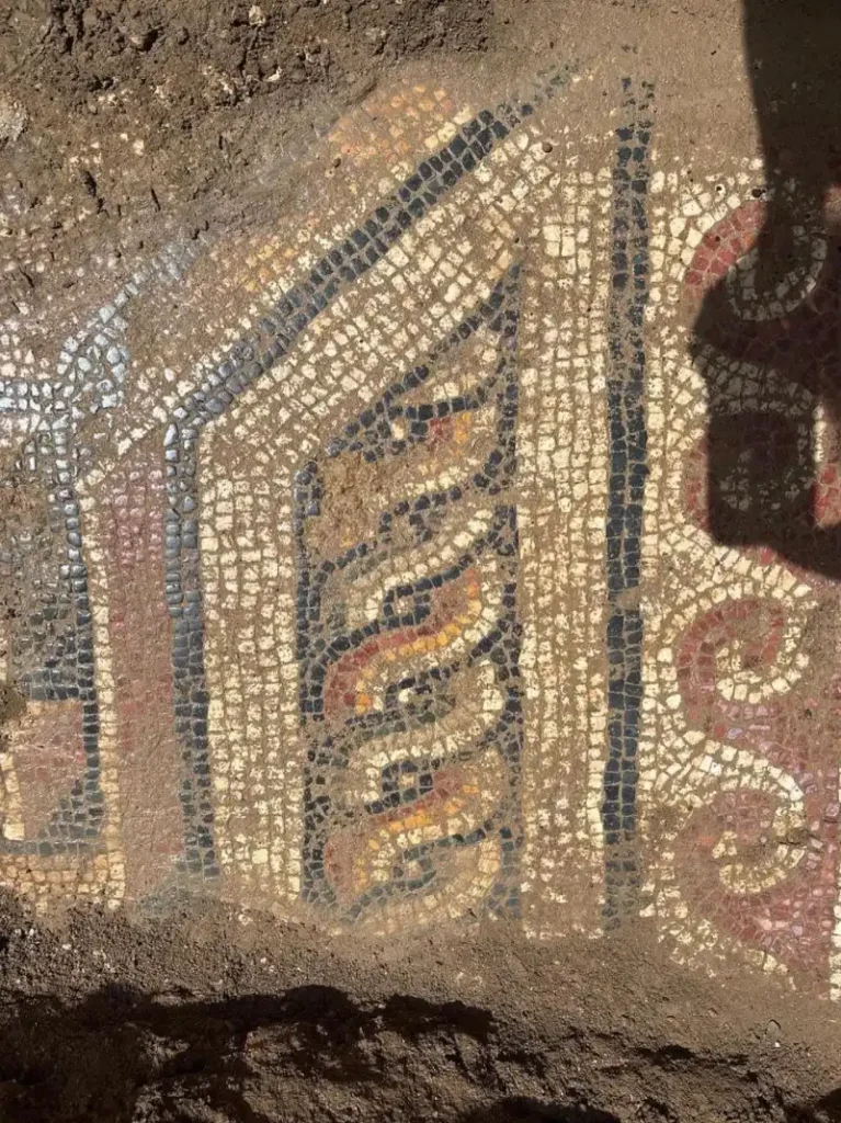 Ancient Roman mosaic discovered during infrastructure works in Türkiye