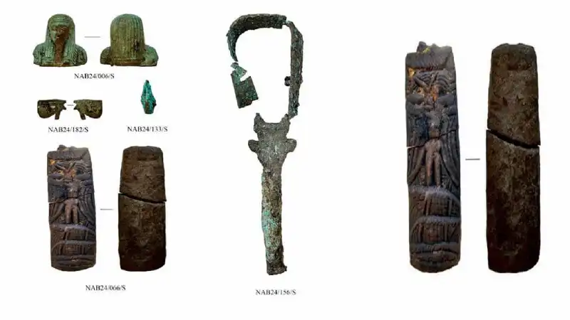 Artifacts discovered during excavations. Credit: Egyptian Ministry of Tourism and Antiquities