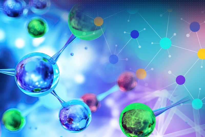 Nanopartículas revestidas com peptídeos gerados por IA podem atuar como sensores que emitem um sinal caso proteases associadas ao câncer estejam presentes no organismo. Imagem: MIT News