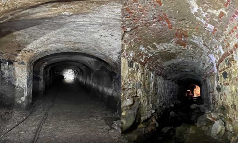 Túneis subterrâneos com cerca de 1.600 anos de idade foram descobertos sob a Hagia Sophia durante as obras de restauração em andamento em Istambul, Turquia, em 27 de fevereiro de 2026. (Foto via Ministério da Cultura e Turismo)