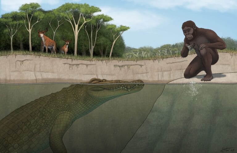 Crocodylus lucivenator: novo crocodilo predador de ancestrais humanos