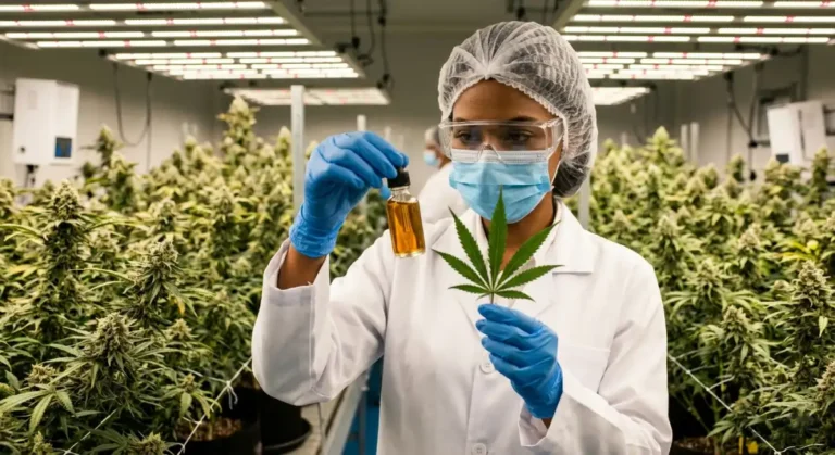 Cientistas identificaram flavoalcaloides raros em folhas de Cannabis pela primeira vez, juntamente com muitos compostos recém-descobertos. A descoberta revela um potencial medicinal oculto em partes da planta frequentemente ignoradas.