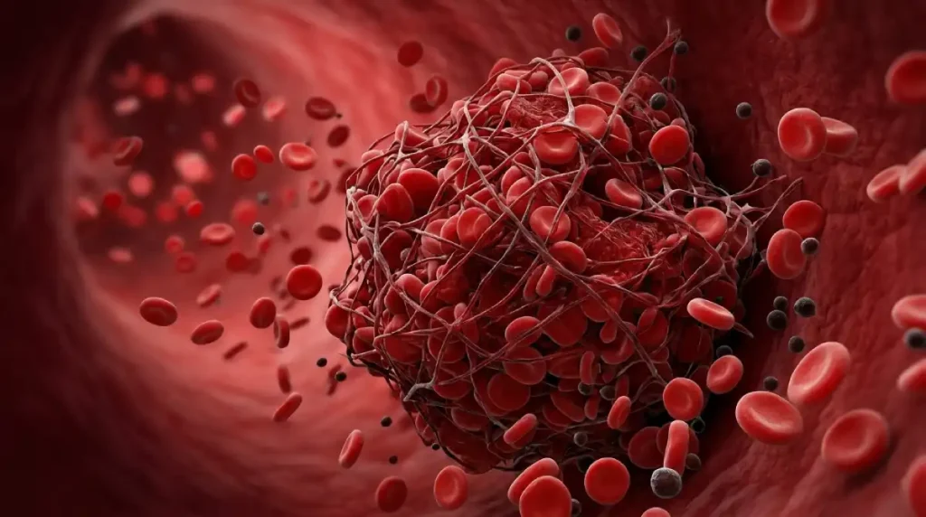 Coágulos sanguíneos são uma das principais causas de acidente vascular cerebral.