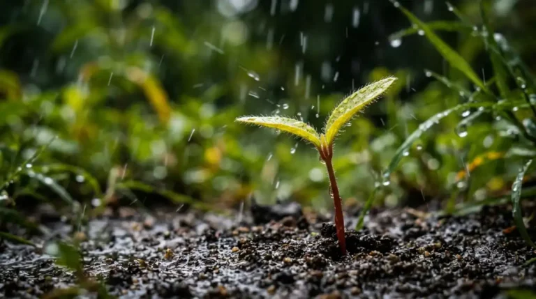 Sementes de plantas reagem a sons de chuva, revela estudo