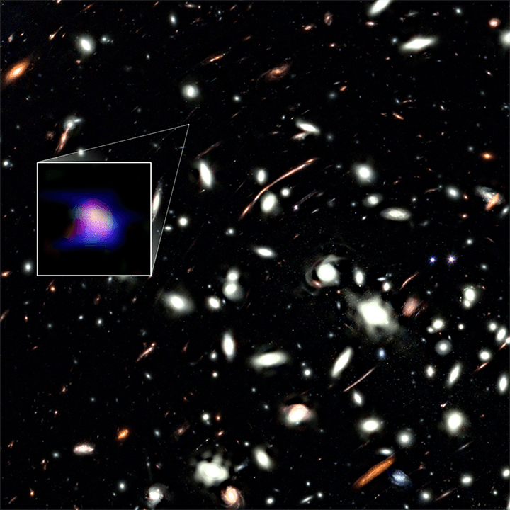 Astrônomos observam galáxia primitiva no início do universo