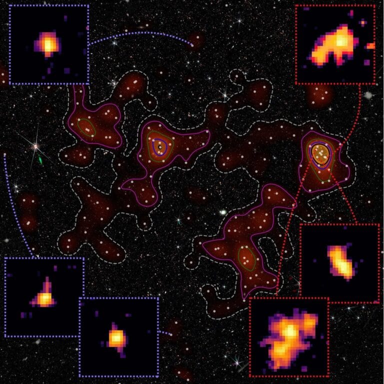 Astrônomos estudam evolução de galáxias em protocluster Loktak