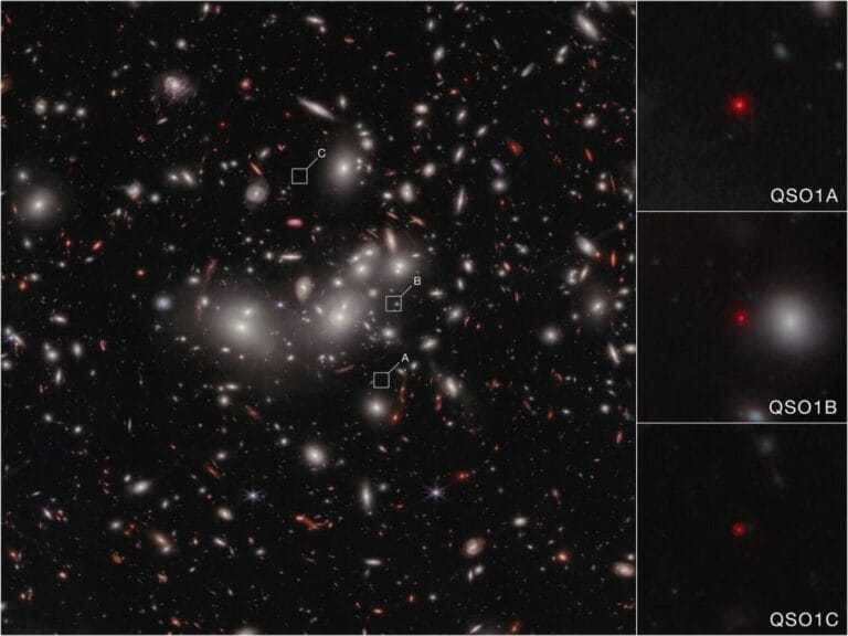 JWST encontra buraco negro supermassivo no início do universo