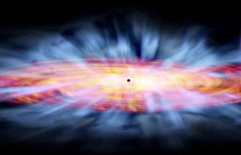 Quasar J2318 registra vento ultravioleta a 30% da luz