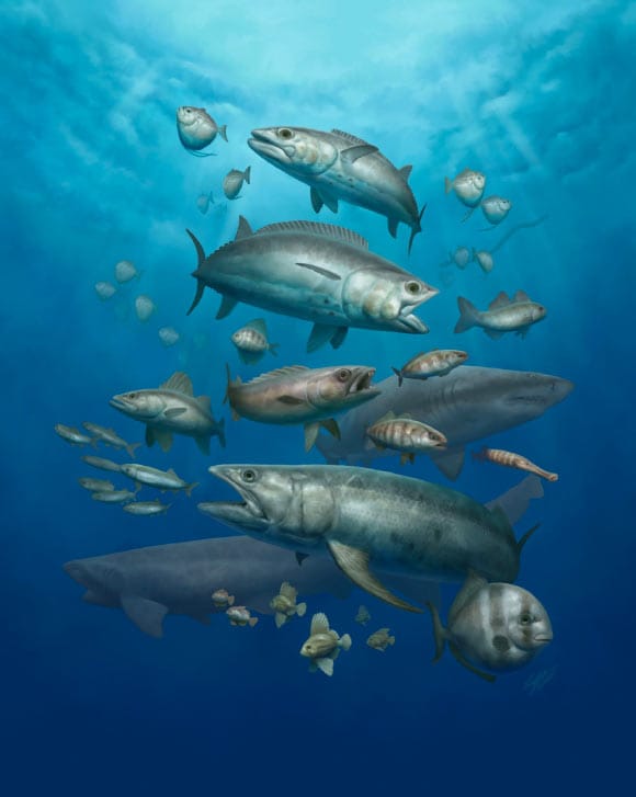 Fósseis de peixes do Paleoceno preenchem lacuna de 10 milhões de anos