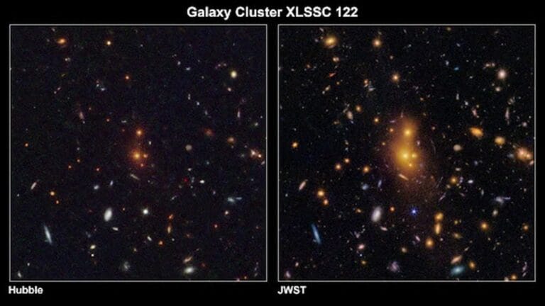 JWST revela galáxia cluster madura a 10 bilhões de anos-luz