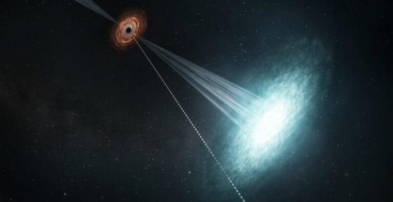 Astrônomos detectam jato relativístico de buraco negro