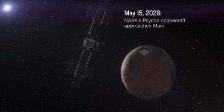 NASA divulga vídeo em time-lapse do sobrevoo de Marte pelo Psyche