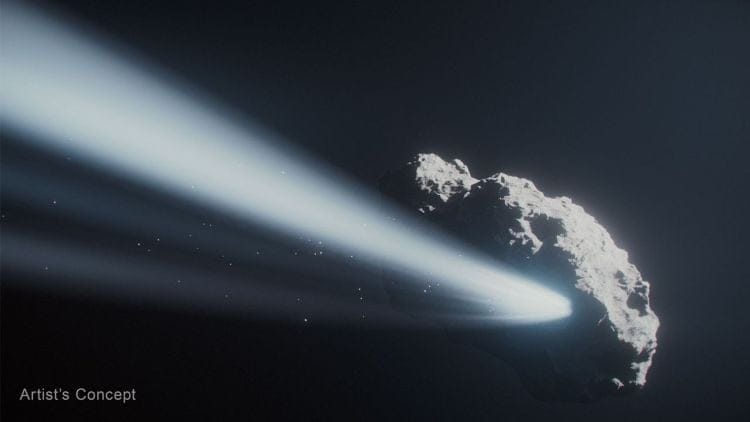 Cometa 41P apresenta rotação reversa e pode se desintegrar