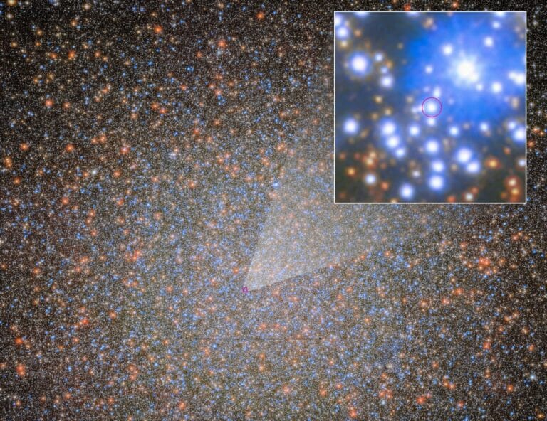 Hubble encontra primeiro buraco negro em Omega Centauri