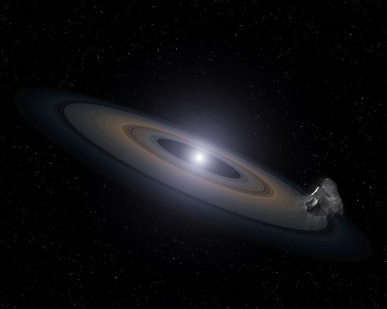 Estudo revela que anãs brancas acumulam mais detritos planetários