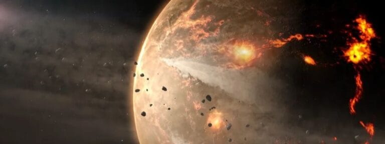 Estudo revela impactos de asteroides impediram formação de continentes
