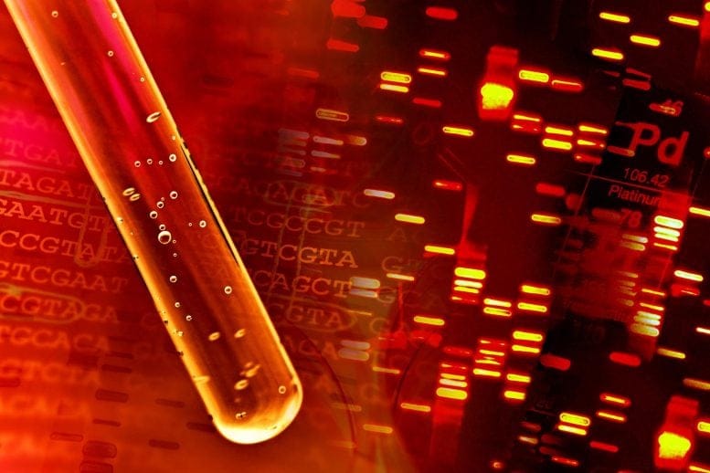 Blood Test Tube DNA Genetic Testing