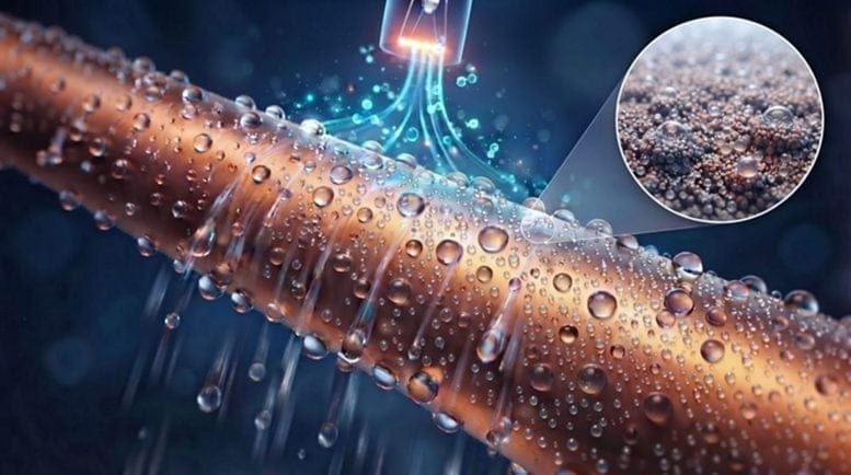 Conceptual Illustration of Enhanced Water Condensation