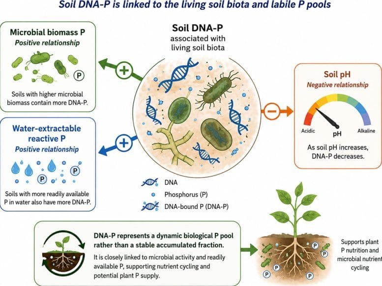 Conceptual Interpretation of Soil DNA Phosphorus (DNA P) as a Biologically Active Phosphorus Pool
