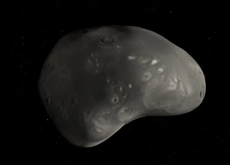 Impacto moldou a lua Deimos de Marte, revela estudo