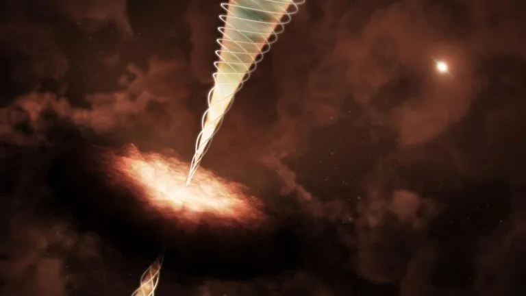 Astrônomos observam campos magnéticos em jatos de protostar