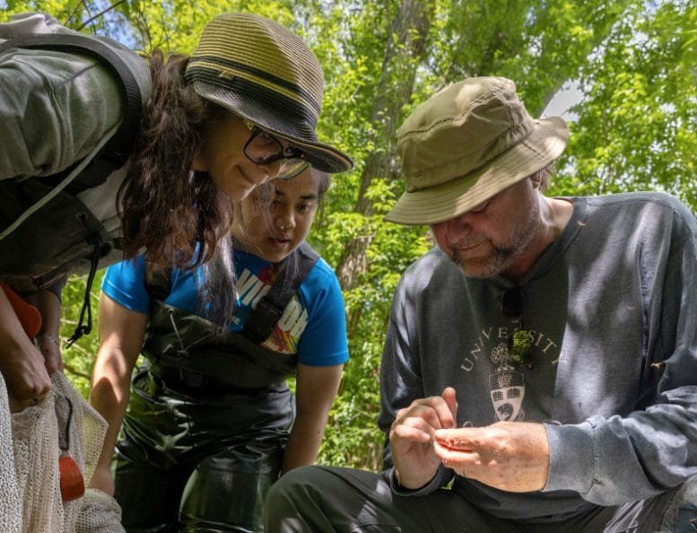 Nick Mandrak With Students From the Mandrak Lab
