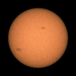 Sunspots on the solar farside seen by Perseverance in 2024. Credit: NASA/JPL-Caltech/ASU/MSSS.