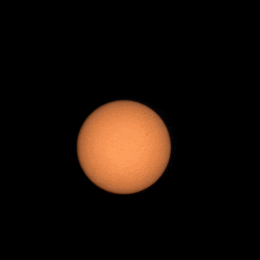 A real-time view, of this month's Phobos solar transit. Credit: NASA/JPL-Caltech/ASU/MSS/SSI