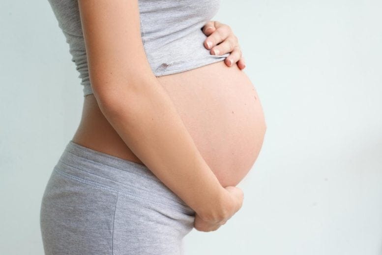 Pregnant Woman Side View