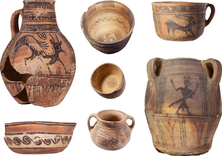 Qurayyah Painted Ware Pottery Vessels