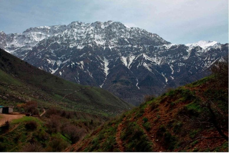 View From the Obi Rakhmat Rock Shelter on the End of the Tien Shan