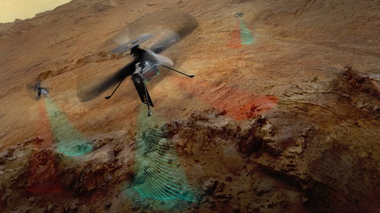 NASA desenvolve antena inovadora para helicópteros em Marte