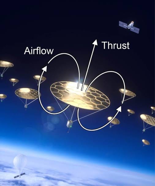 Illustration of how the photophoretic effect works. Credit - AIAA