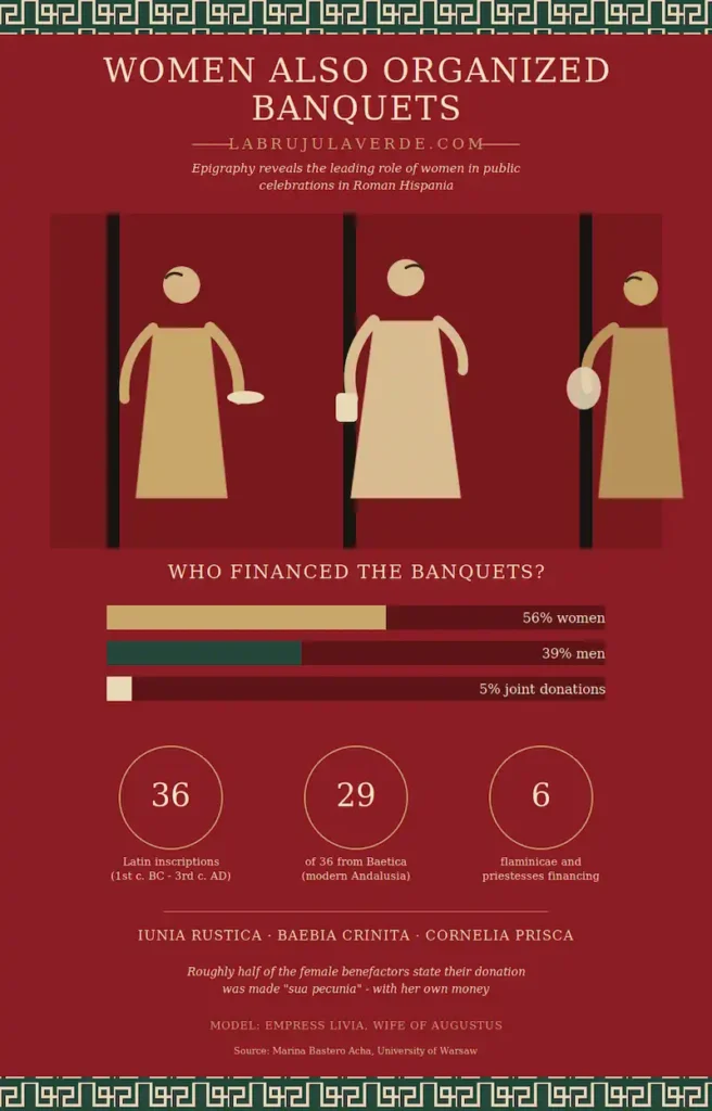 roman hispania women also organized banquets
