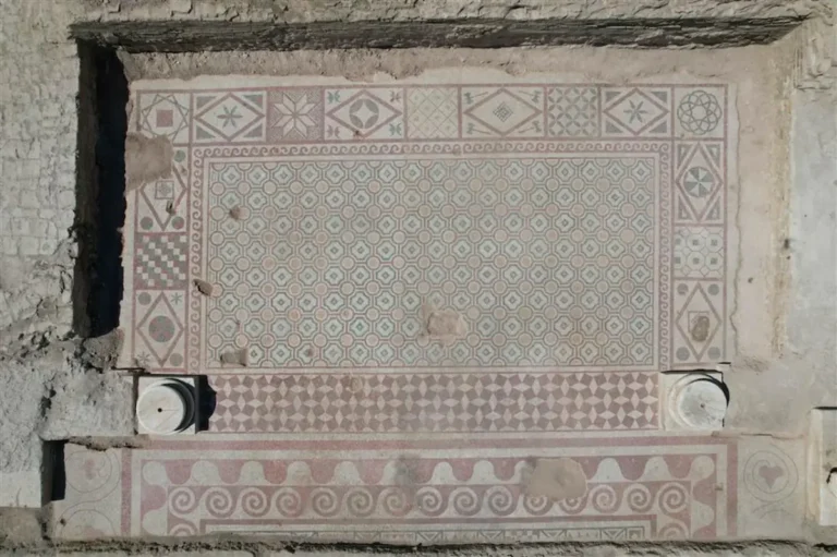 Descoberta de mosaico romano em Pompeiopolis impressiona arqueólogos