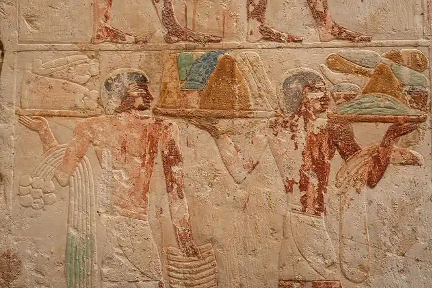mastaba paintings tomb saqqara egypt