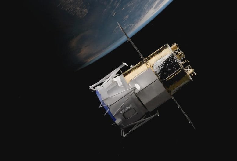 Blue Origin Blue Moon Mark 2 Human Landing System Test Article in Earth Orbit