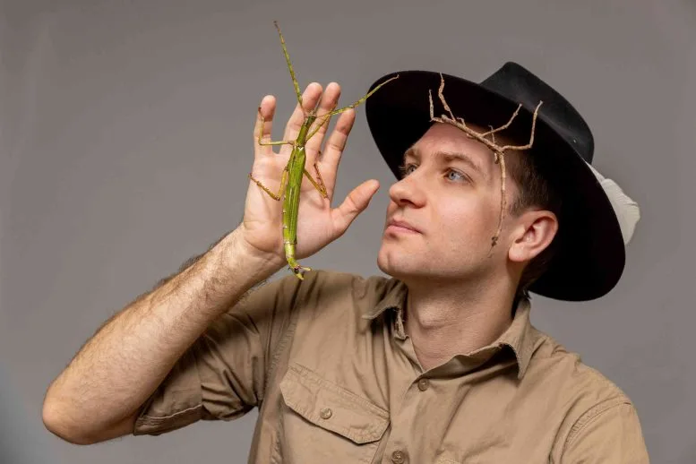 Braxton Jones With Stick Insects