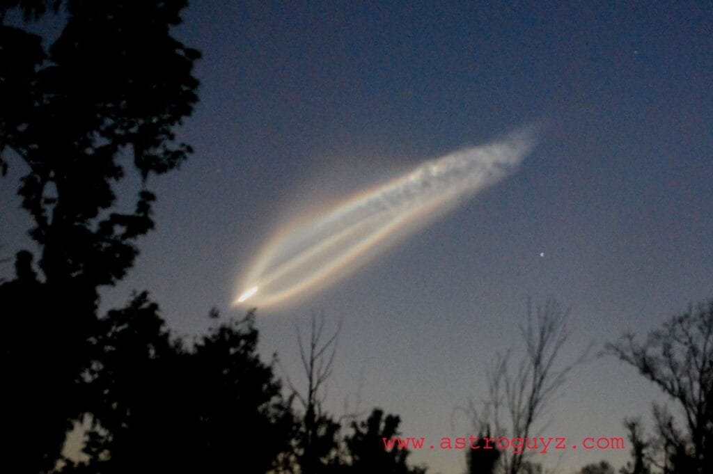 The launch of STS-131, as seen from Hudson, Florida. Credit: Dave Dickinson.