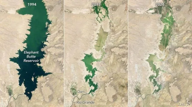 Reservatório Elephant Butte no Novo México atinge 1,4% da capacidade