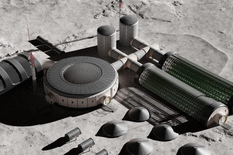 Formation of Cosmic Moon Base