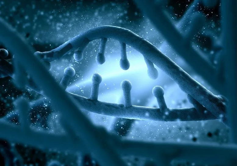 Genetic DNA Close Illustration